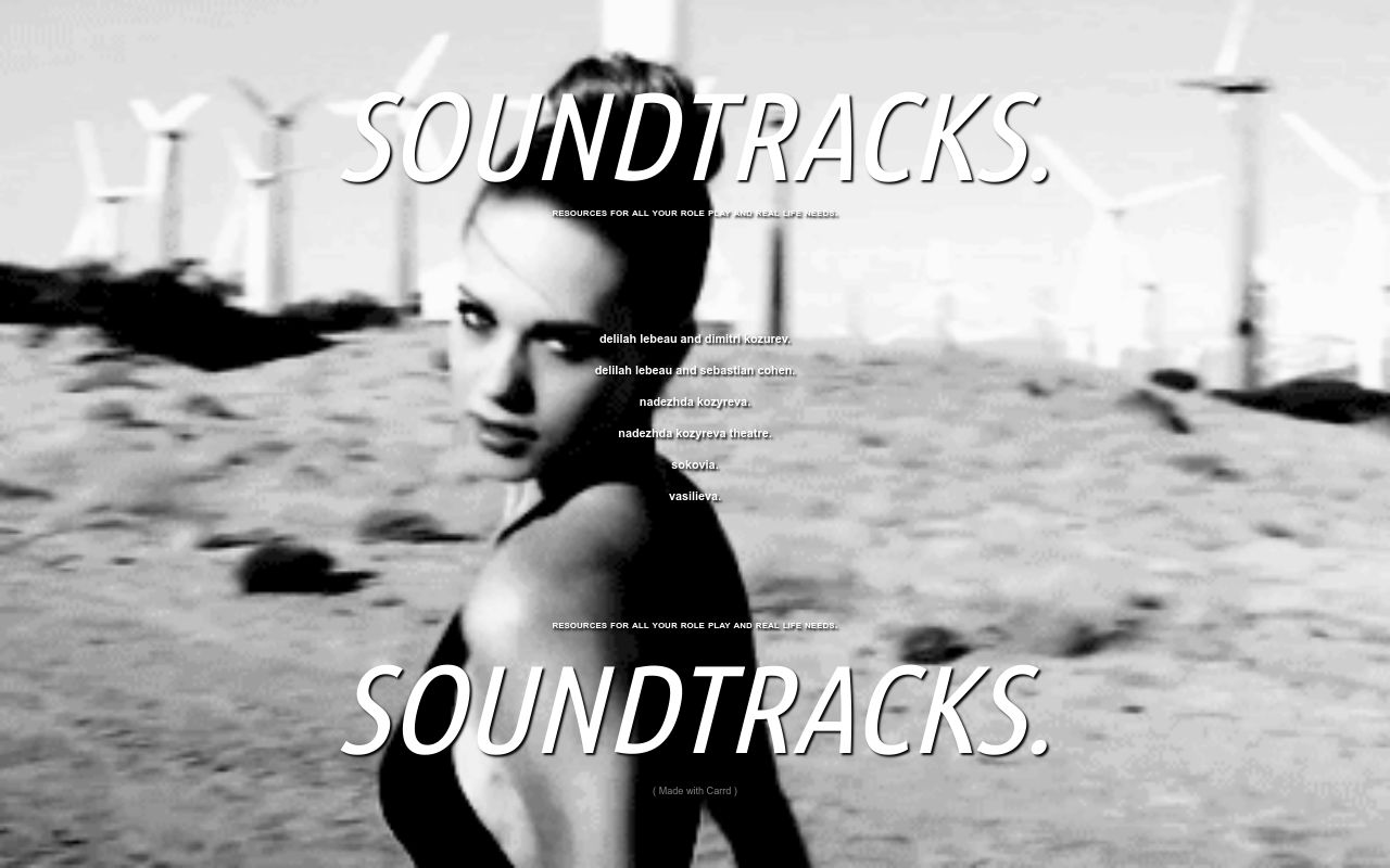 Carrd profile picture for @soundtracks